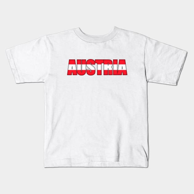 Austria Osterreich Kids T-Shirt by SeattleDesignCompany